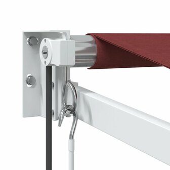 Luifel automatisch uittrekbaar 300x250 cm bordeauxrood 6
