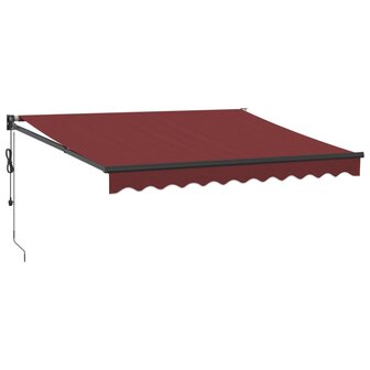 Luifel automatisch uittrekbaar 300x250 cm bordeauxrood 2