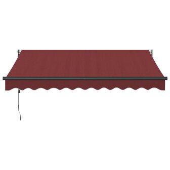 Luifel automatisch uittrekbaar 300x250 cm bordeauxrood 3