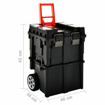 Gereedschapstrolley met handvat 46x36x41 cm 7