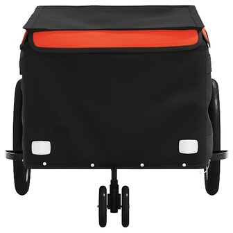 Fietstrailer 30 kg ijzer zwart en oranje 6