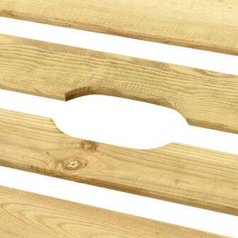 Ligbed met tafel groen ge&iuml;mpregneerd grenenhout 7