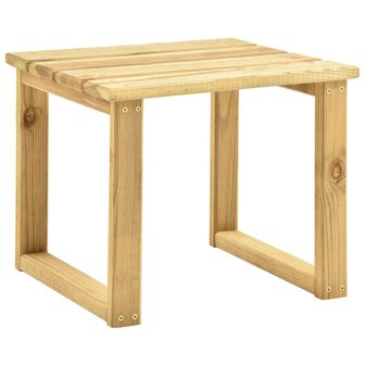 Ligbed met tafel groen ge&iuml;mpregneerd grenenhout 9