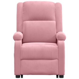 Sta-op-massagestoel fluweel roze 4