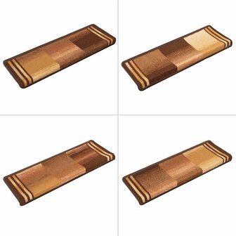 Trapmatten zelfklevend 5 st 65x21x4 cm bruin 6