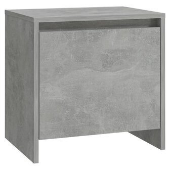 Nachtkastje 45x34x44,5 cm bewerkt hout betongrijs 2