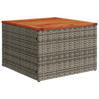 12-delige Loungeset met kussens poly rattan grijs 6