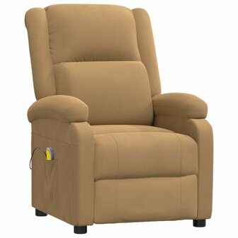 Massagestoel fluweel bruin 2