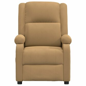 Massagestoel fluweel bruin 3