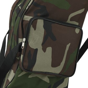 Hengeltas 150 cm camouflage oxford stof groen 4