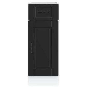 Keuken onderkast &quot;Porto&quot; bewerkt hout zwart 4