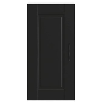 Keukenwandkast Porto bewerkt hout zwart 4