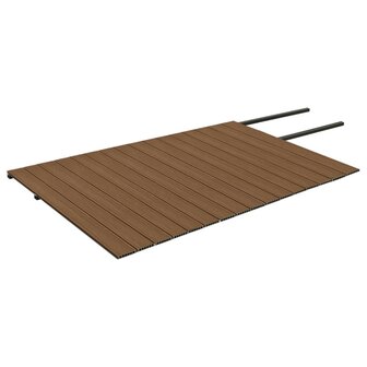 Terrasplanken met accessoires 40 m&sup2; 4 m HKC bruin en grijs 4