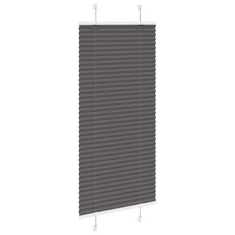 Pliss&eacute; rolgordijn 65x100 cm stofbreedte 64,4 cm polyester zwart 3