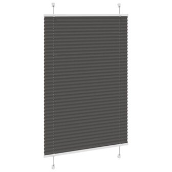 Pliss&eacute; rolgordijn 100x100 cm stofbreedte 99,4cm polyester zwart 3