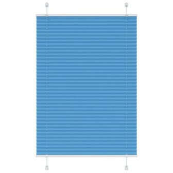 Pliss&eacute; rolgordijn 100x150 cm stofbreedte 99,4cm polyester blauw 1