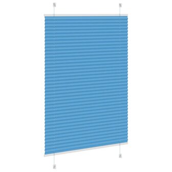 Pliss&eacute; rolgordijn 100x150 cm stofbreedte 99,4cm polyester blauw 4