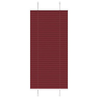 Pliss&eacute; rolgordijn 55x150 cm stofbreedte 54,4 cm bordeauxrood 1