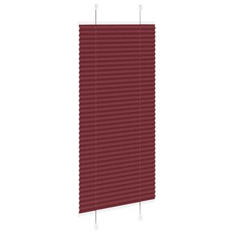 Pliss&eacute; rolgordijn 55x150 cm stofbreedte 54,4 cm bordeauxrood 4