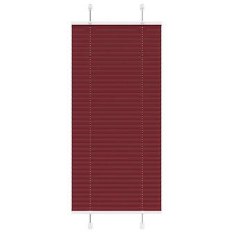 Pliss&eacute; rolgordijn 65x150 cm stofbreedte 64,4 cm bordeauxrood 1