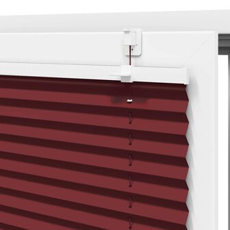 Pliss&eacute; rolgordijn 65x150 cm stofbreedte 64,4 cm bordeauxrood 9