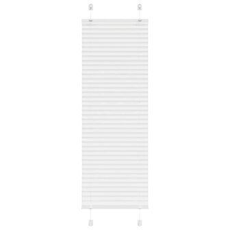 Pliss&eacute; rolgordijn 45x100 cm stofbreedte 44,4 cm polyester wit 1