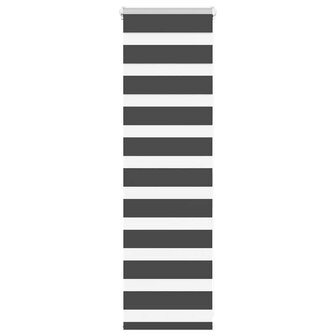 Zebra rolgordijn 40x100 cm stofbreedte 35,9 cm zwart 1