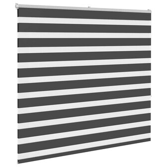 Zebra rolgordijn 155x150 cm stofbreedte 150,9 cm zwart 3