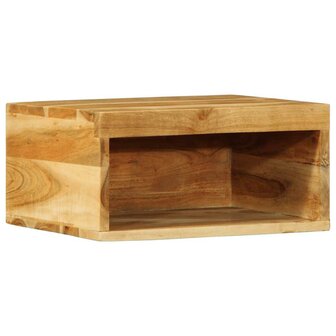 Tv-meubel wandmontage 40x30x19 cm massief acaciahout 1