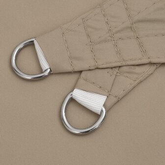 Zonnescherm driehoekig 3x4x4 m oxford stof taupe 6