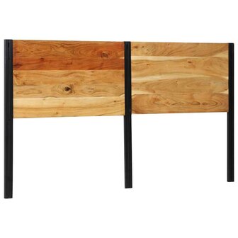 Hoofdeinde 180 cm massief hout acaciahout en ijzer 1