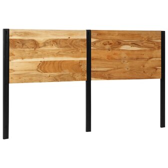 Hoofdeinde 180 cm massief hout acaciahout en ijzer 2