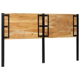 Hoofdeinde 180 cm massief hout acaciahout en ijzer 5