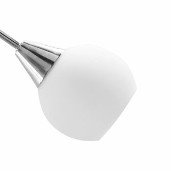 Plafondlamp met keramieken bolvormige kappen voor 5xE14 wit 8