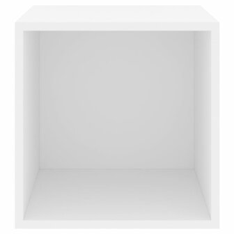 Wandkasten 2 st 37x37x37 cm bewerkt hout wit 8