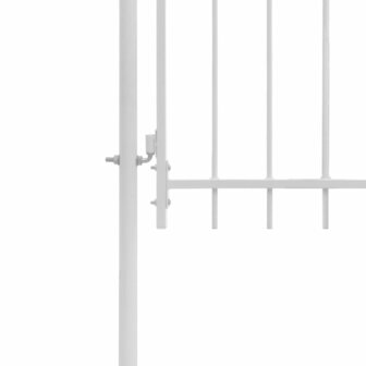 Poort 1x1,75 m staal wit 3