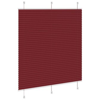 Pliss&eacute; rolgordijn 115x150cm stofbreedte 114,4cm bordeauxrood 4
