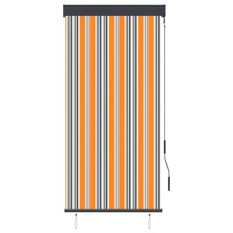 Rolgordijn voor buiten 80x250 cm geel en blauw 2
