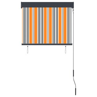 Rolgordijn voor buiten 80x250 cm geel en blauw 4