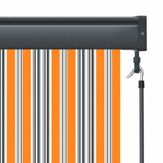 Rolgordijn voor buiten 80x250 cm geel en blauw 6