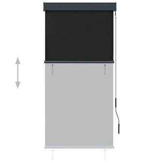 Rolgordijn voor buiten 80x250 cm antraciet 3