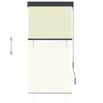 Rolgordijn voor buiten 80x250 cm cr&egrave;me 3