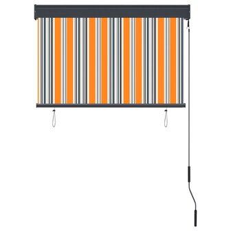 Rolgordijn voor buiten 100x250 cm geel en blauw 4
