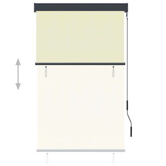 Rolgordijn voor buiten 100x250 cm cr&egrave;me 3