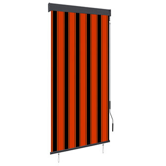 Rolgordijn voor buiten 100x250 cm oranje en bruin 1