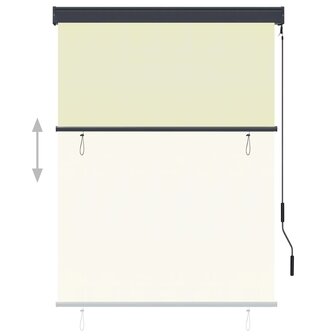 Rolgordijn voor buiten 120x250 cm cr&egrave;me 3