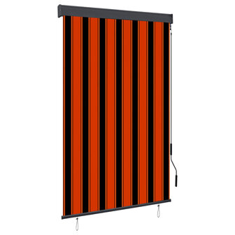 Rolgordijn voor buiten 120x250 cm oranje en bruin 1