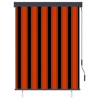 Rolgordijn voor buiten 120x250 cm oranje en bruin 2