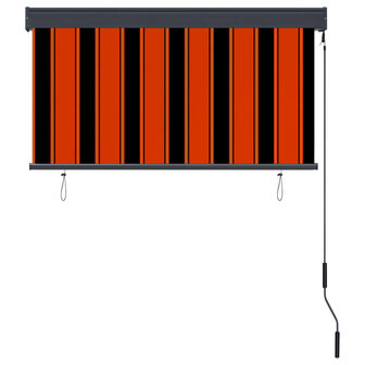 Rolgordijn voor buiten 120x250 cm oranje en bruin 4