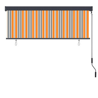 Rolgordijn voor buiten 160x250 cm geel en blauw 4